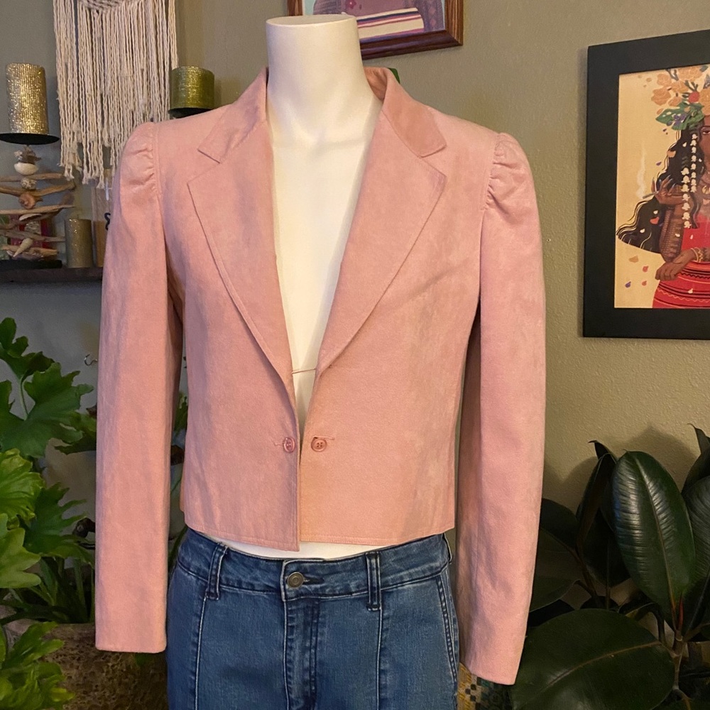 Baby pink Suede jacket